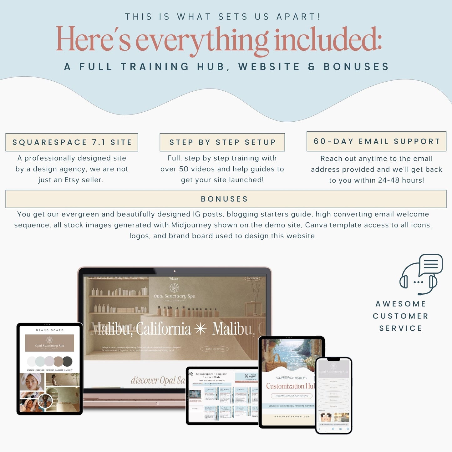 Squarespace Website Template For Luxury Medspa, Wellness Clinics