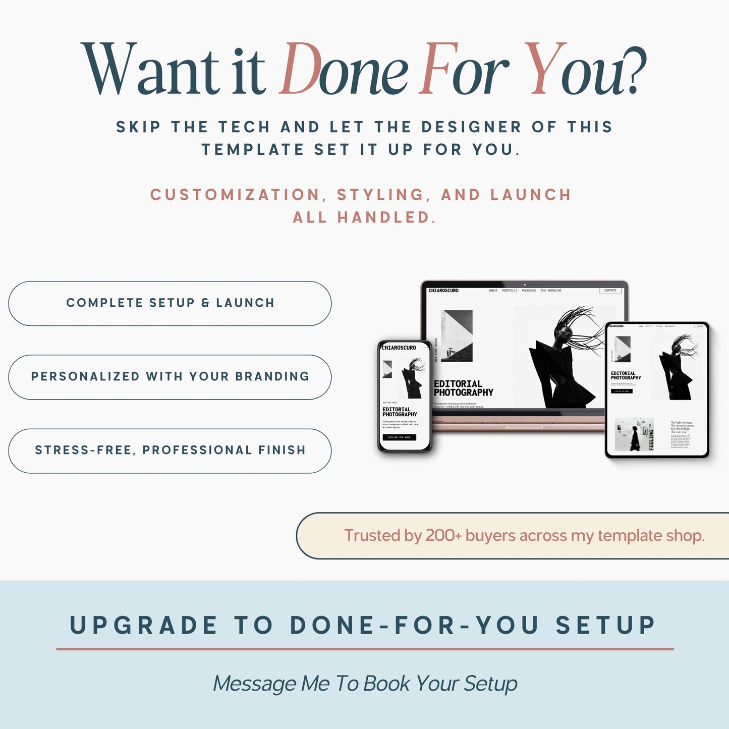 Showit Website Template for Photographers - Black & White Editorial