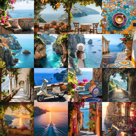 Video representation of the Amalfi Themed Travel Stock Photo Bundle 