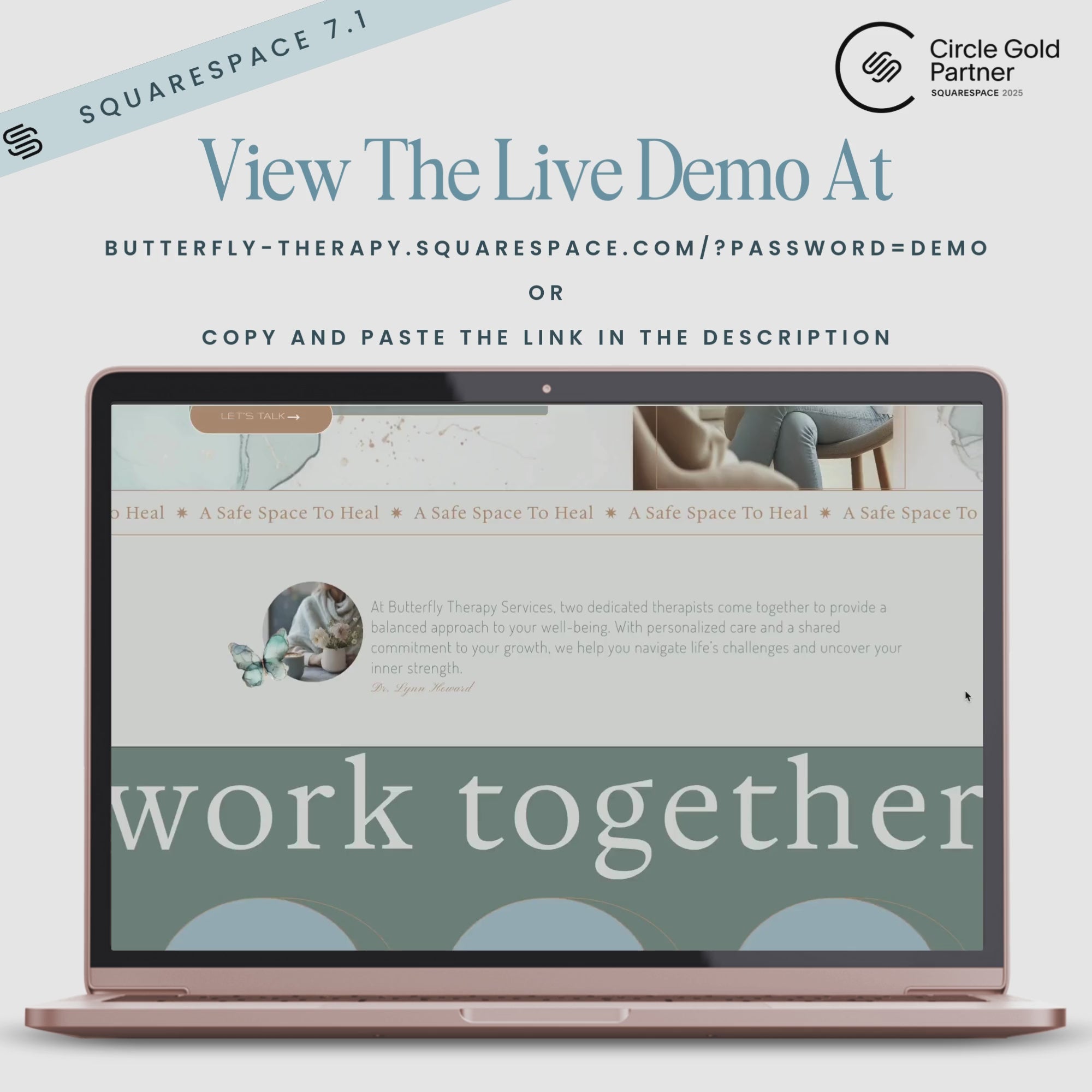 Squarespace Template For Therapists video preview