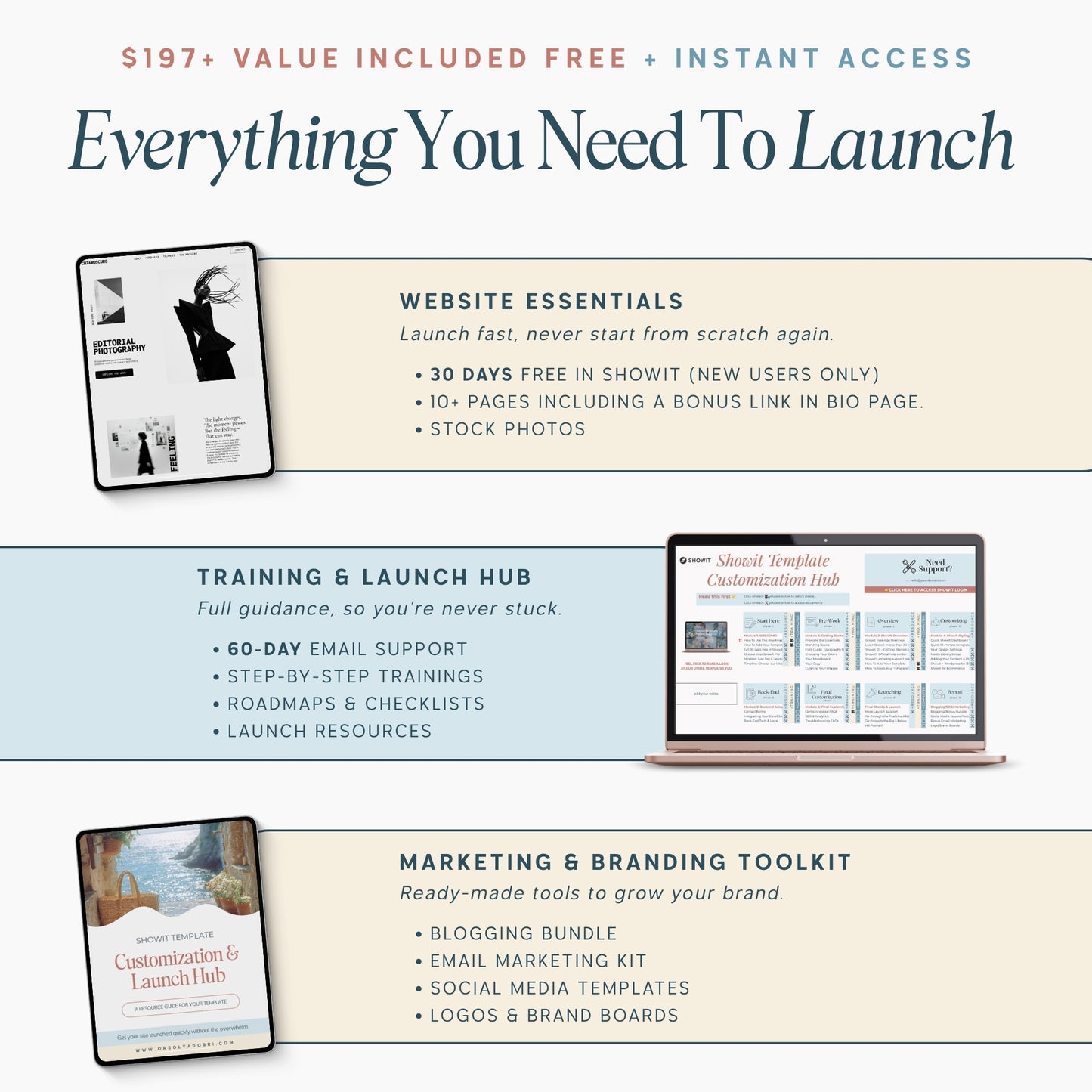 Showit Website Template for Photographers - Black & White Editorial